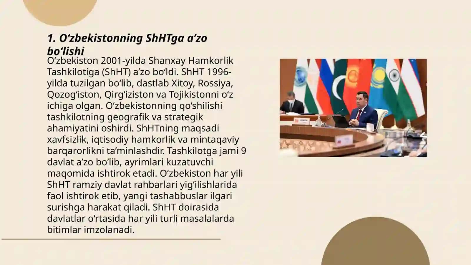 O‘zbekistonning ShHT bilan aloqalari 3
