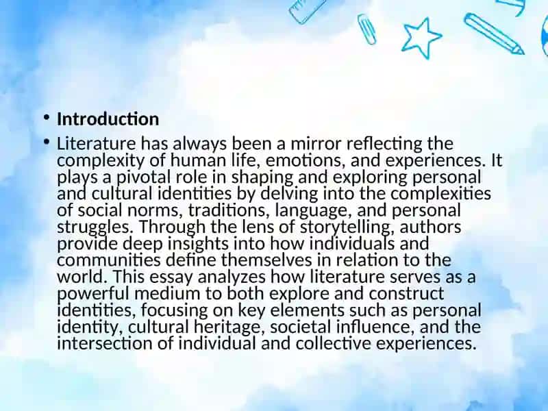 Nizomova Zahro's Presentation from Literature 3