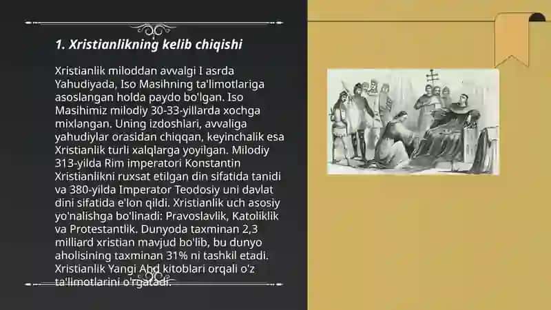 Xristian dini tarixi va asosiy g’oyalari 3