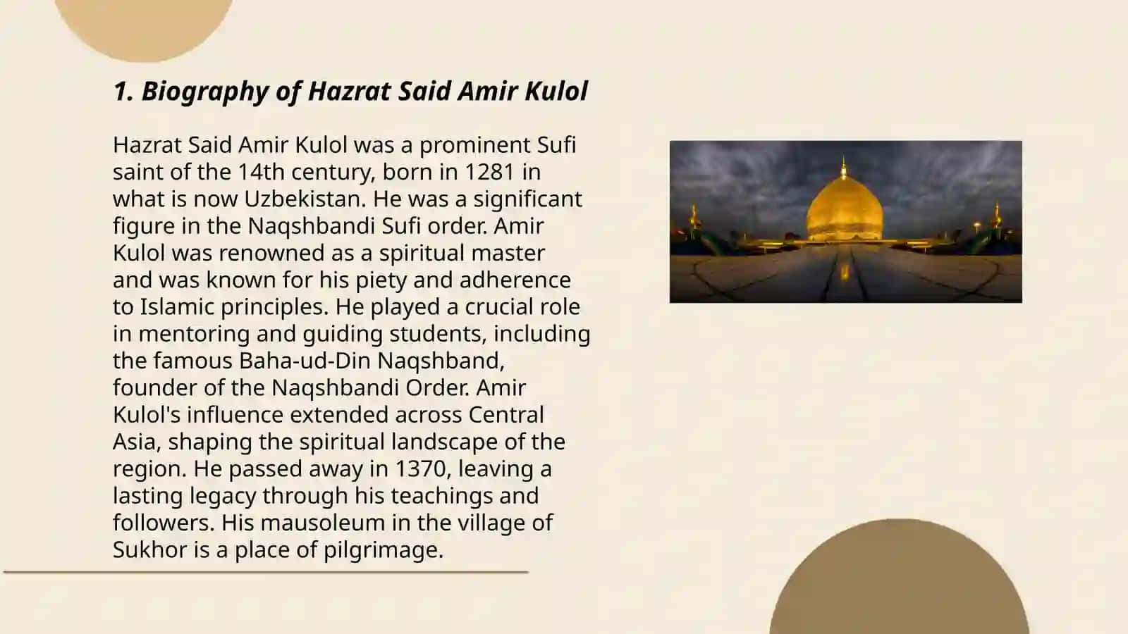 Hazrat Said Amir Kulol masoleum 3