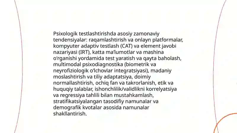 Psixologik testlashtirishning zamonaviy holatlari 3