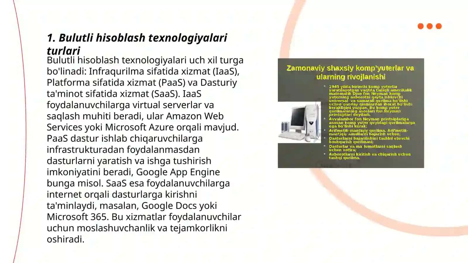 Bulutli hisoblash texnologiyalari turlari 3