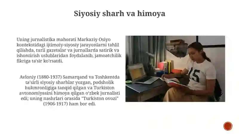 A.Avloniyning jurnalistik mahorati va noshirlik faoliyati 3