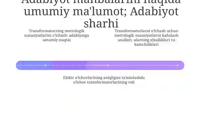 OʻLchash Transformatorlarining Metralogik Xarakteristikalarini Tadqiq Qilish 3
