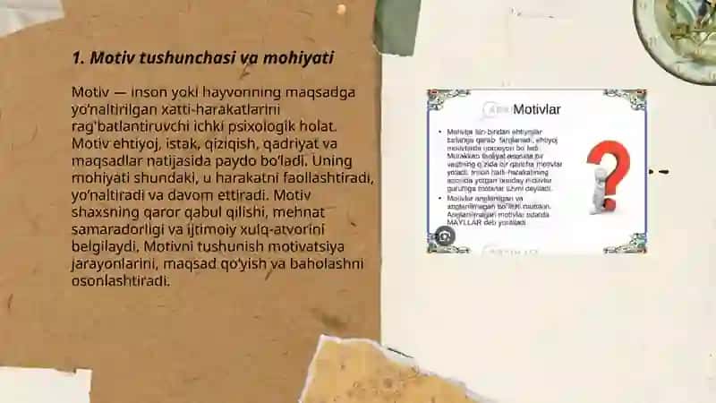 Motivlar va ularning turlari 3