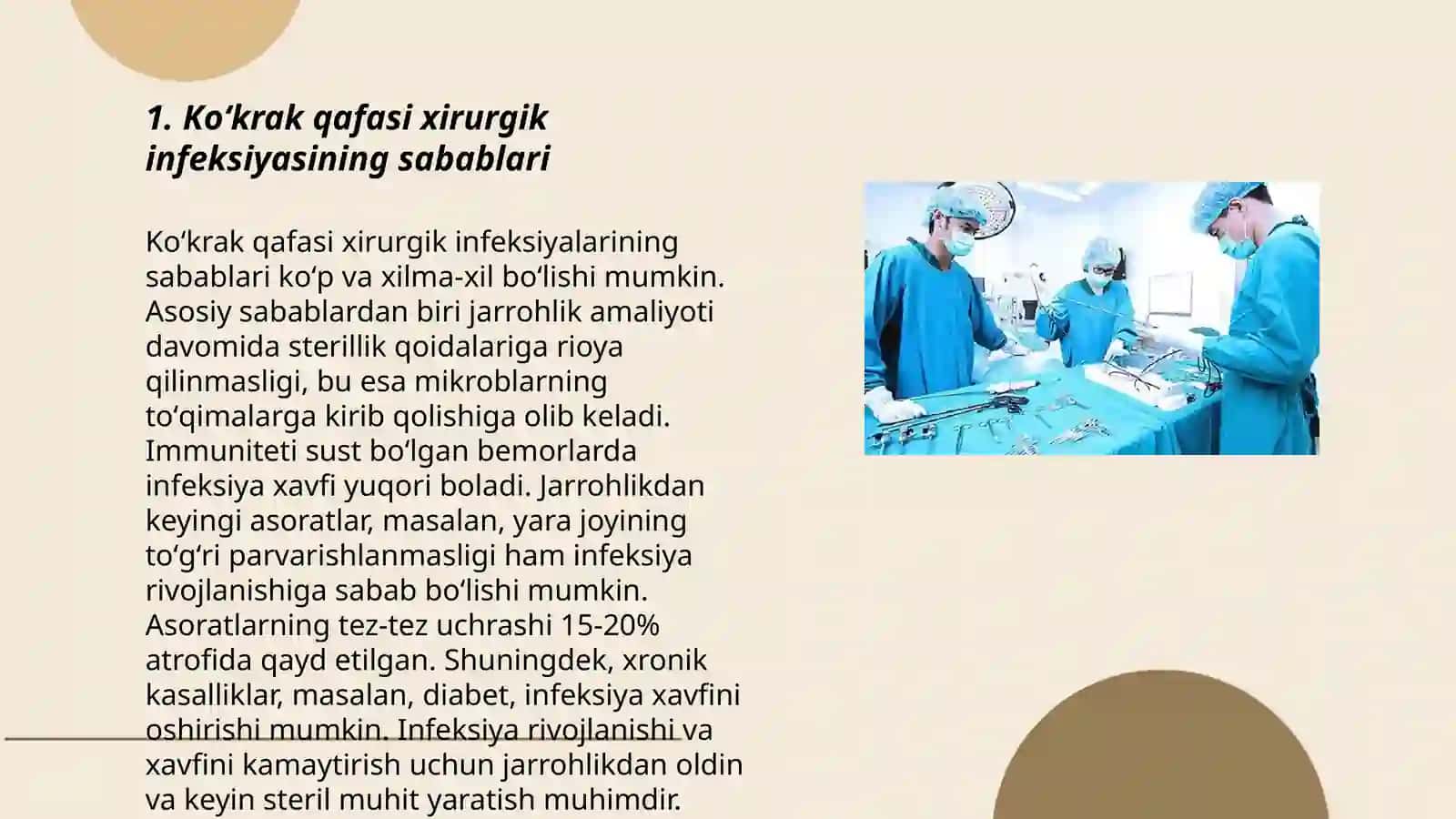 Koʻkrak qafasi xirurgik infeksiyasi 3