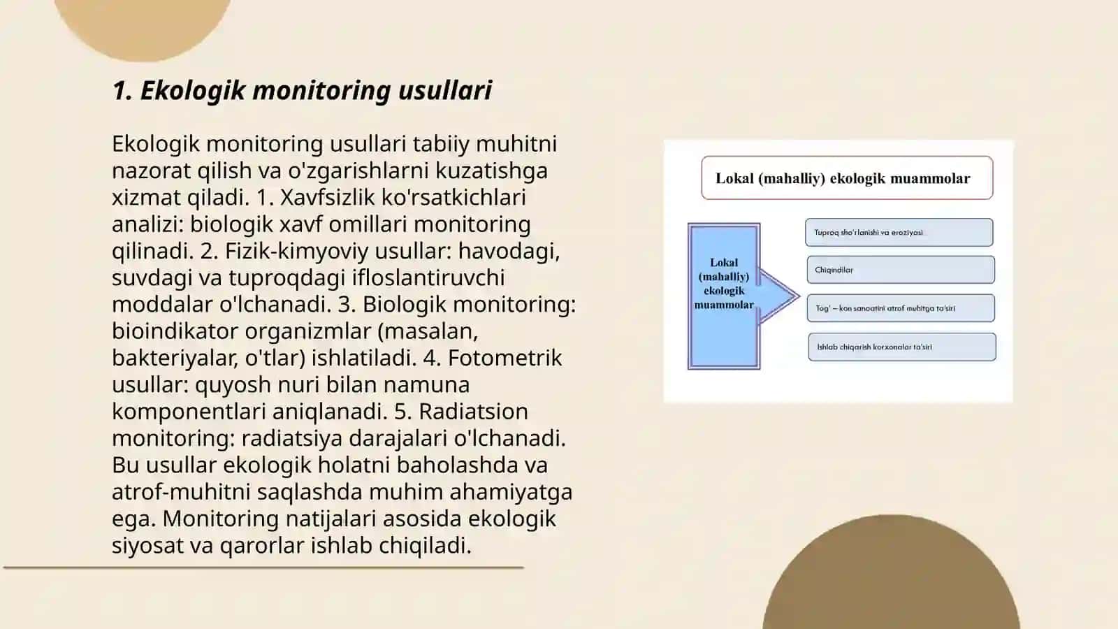 Ekologik manitoring 3