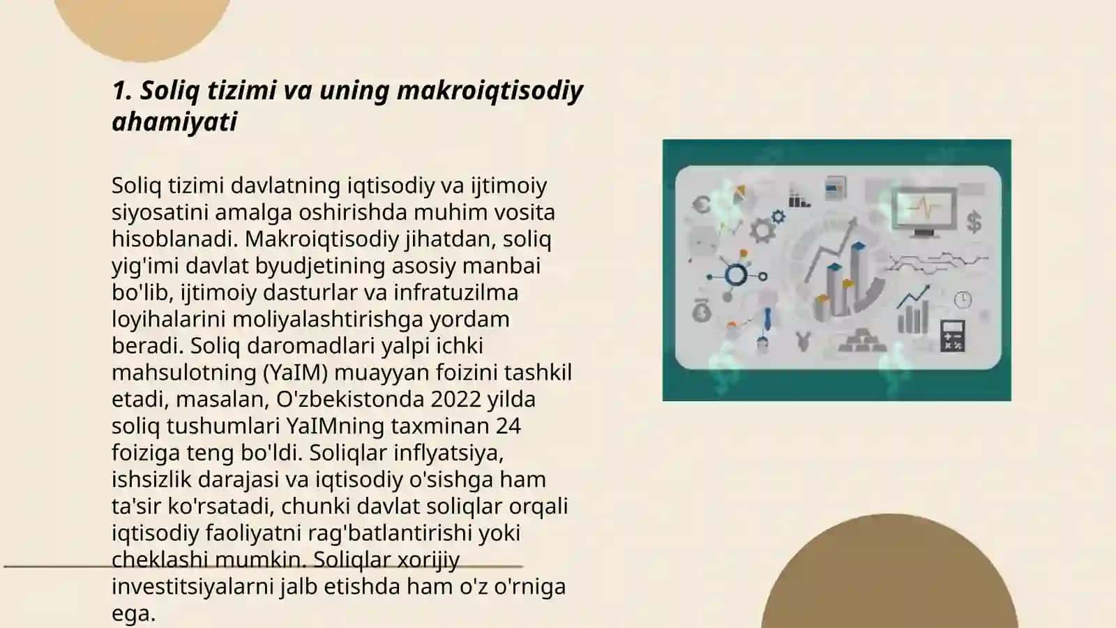 SOLIQLARNING MAKROIQTISODIY MOHIYATI VA OʻRNI 3