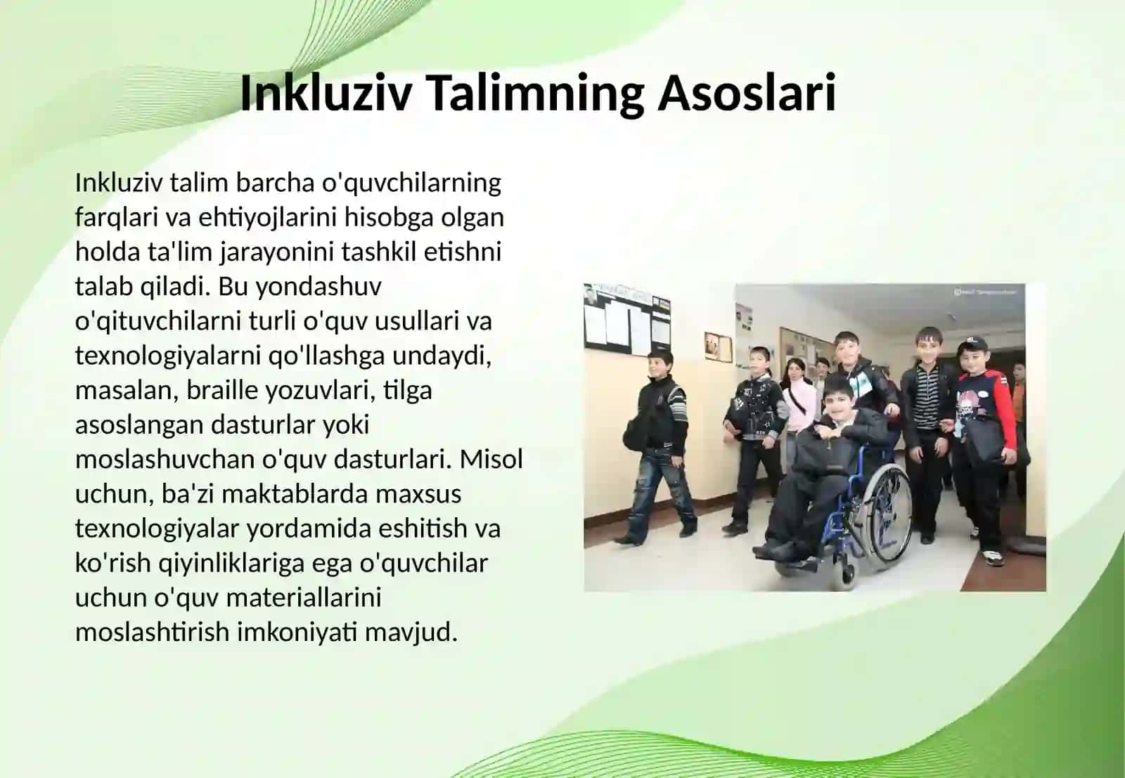 Inkluziv Talim va Gospitaloogiya 3