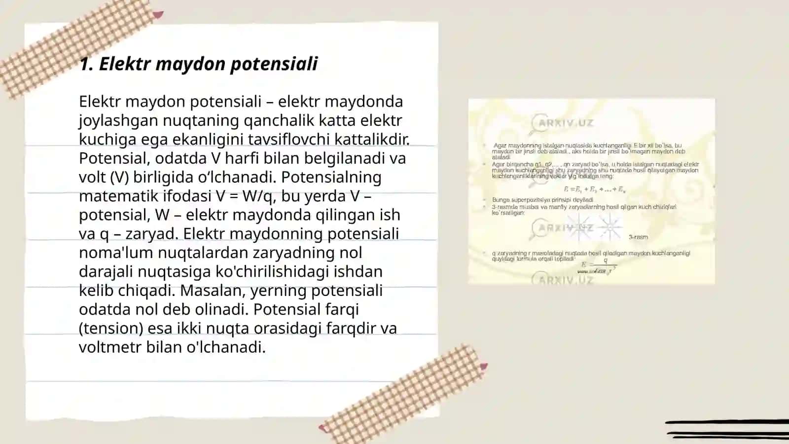 Elektr maydon energiyasi 3