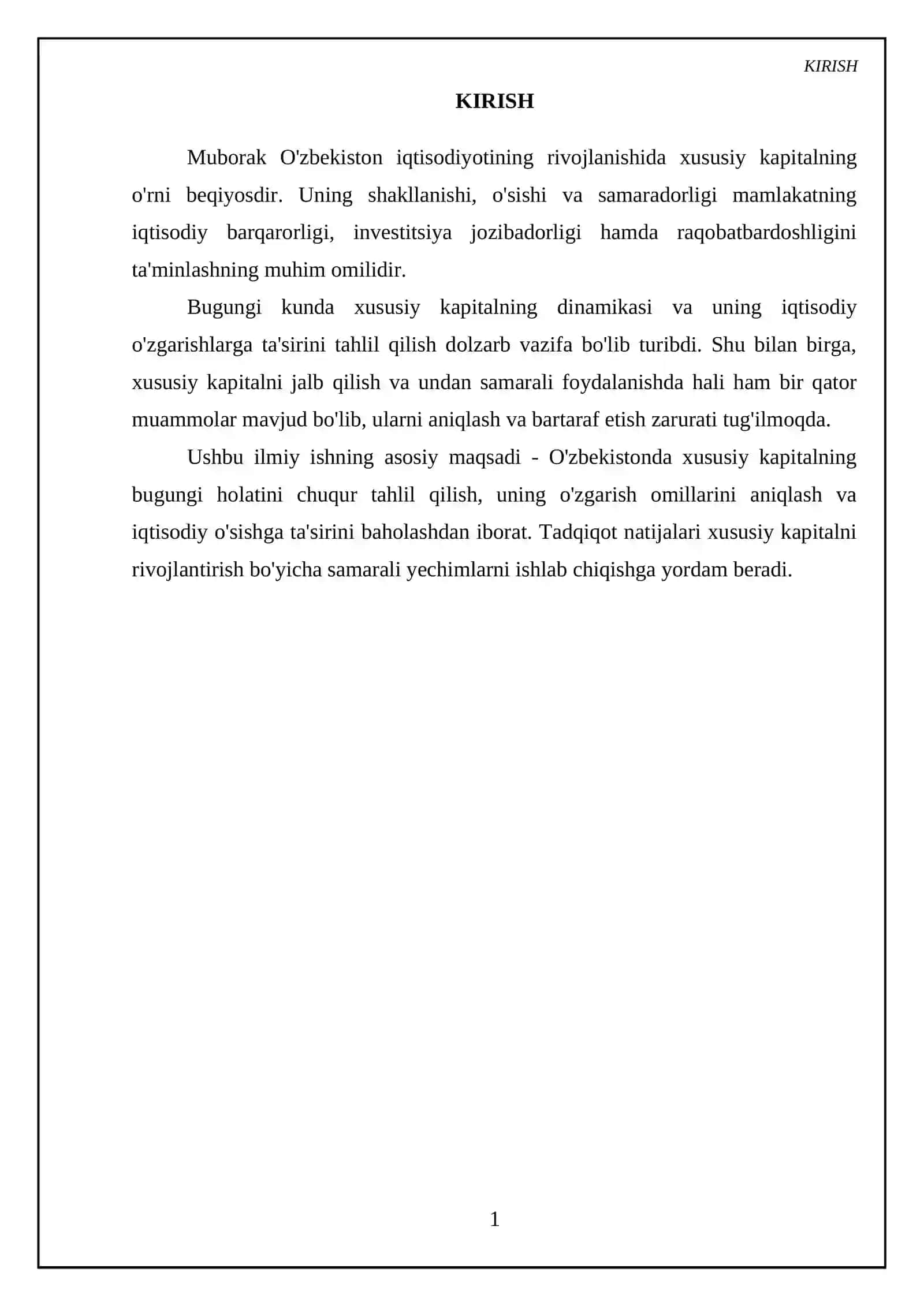 Xususiy kapital va uning o’zgarish taxlili 3