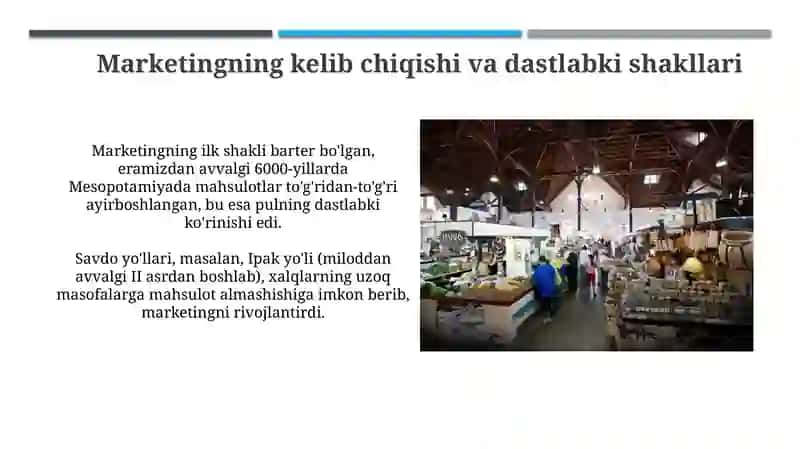 Marketingni kelib chiqish tarixi 3