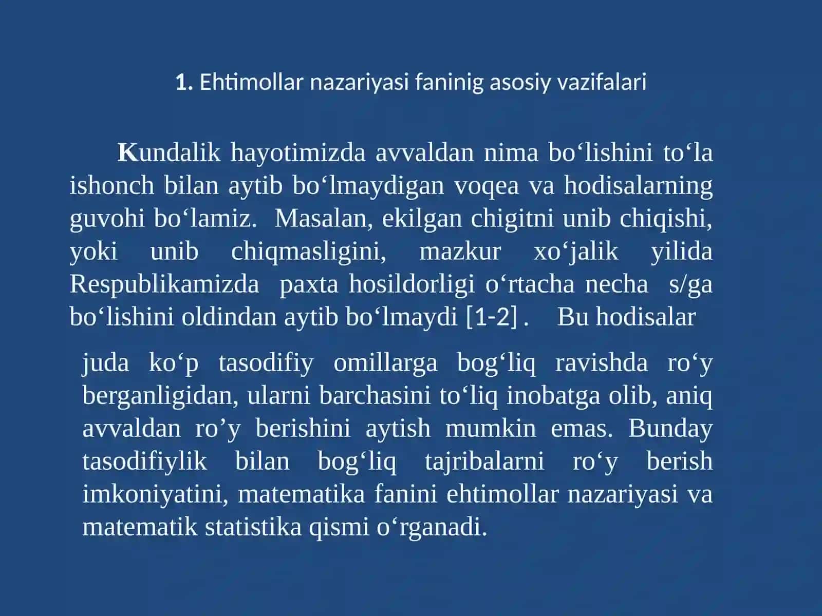 Ehtimollar Nazariyasi 3