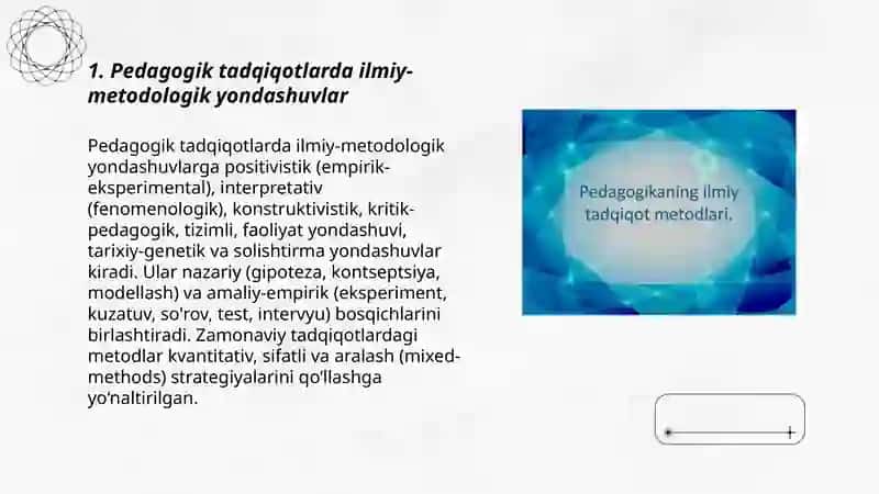 Pedagogikaning ilmiy tadqiqot metodlari 3
