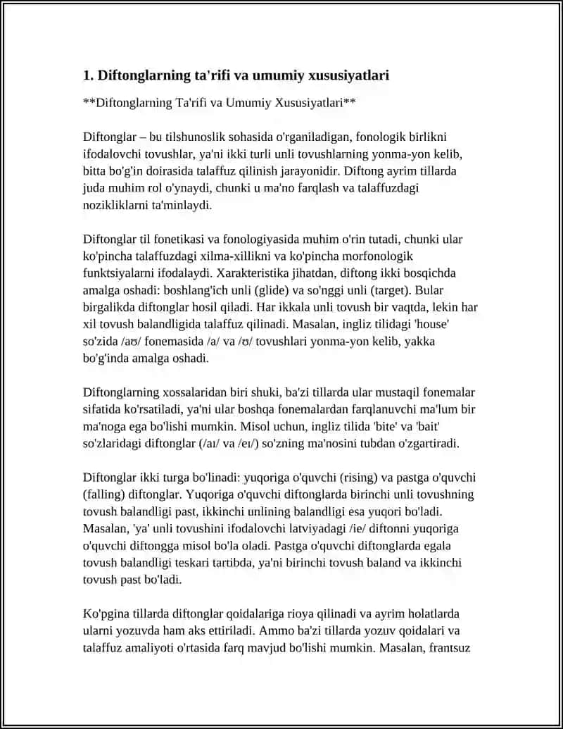 LOTIN TILI. FONETIKA. DIFTONGLAR 3