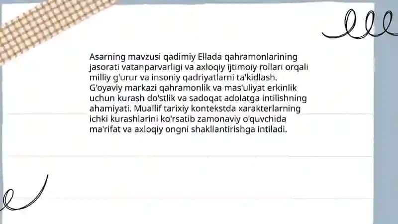 Ellada qahramonlari asari tahlili 3