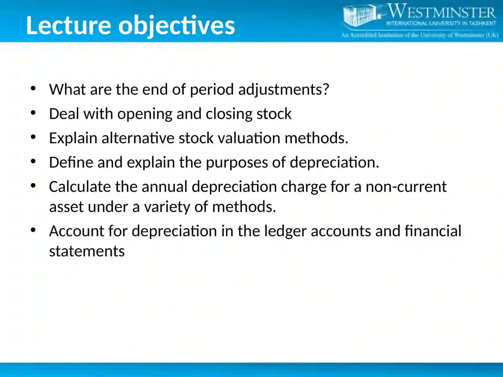 End of Year Adjustments: Stock and Depreciation 3