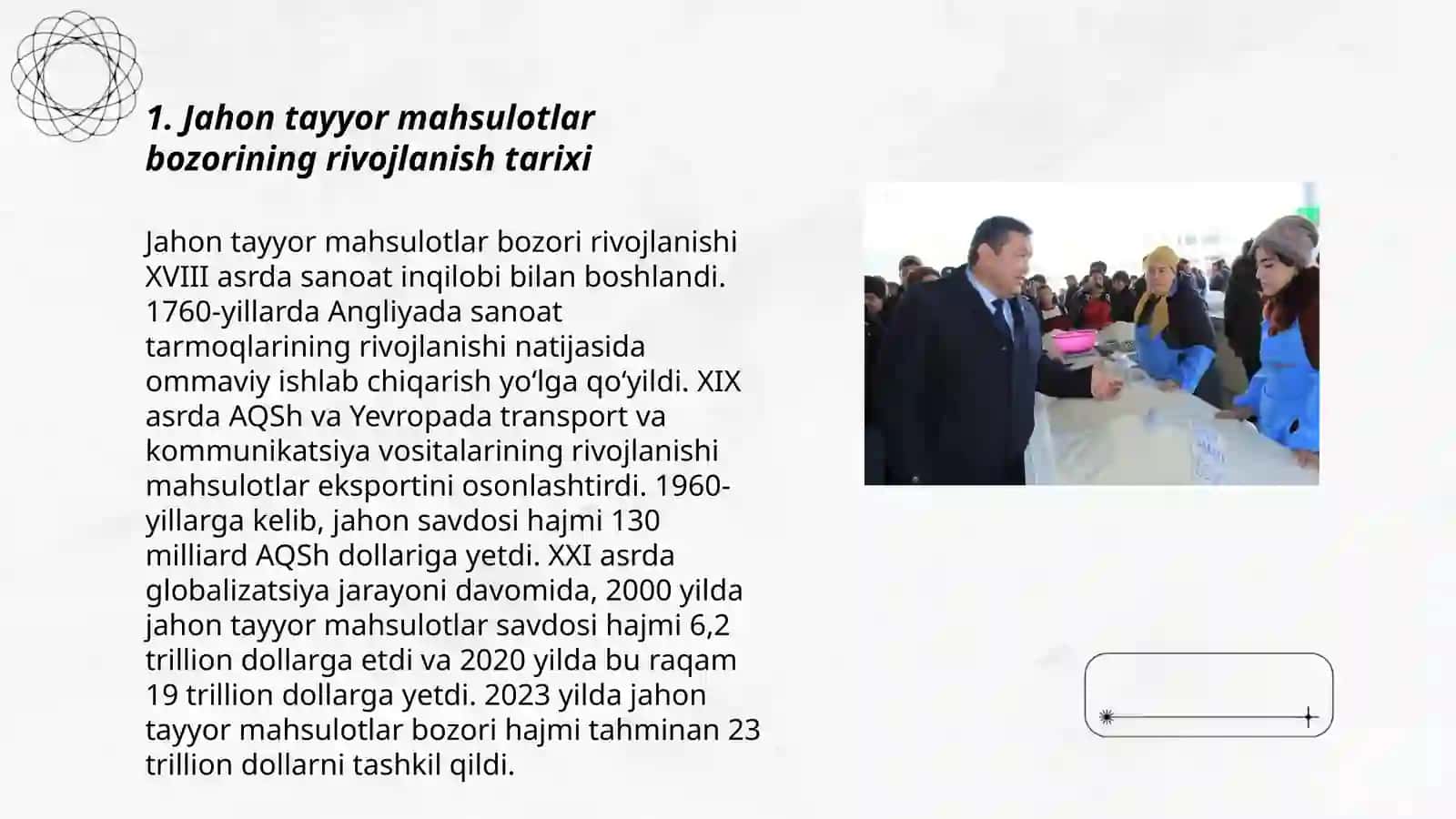 Jahon tayyor mahsulotlar bozori 3