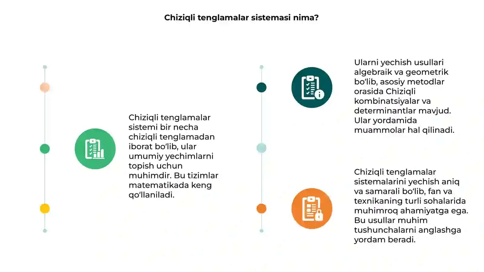 Chiziqli tenglamalar sistemasi va ularni yechish usullari 3