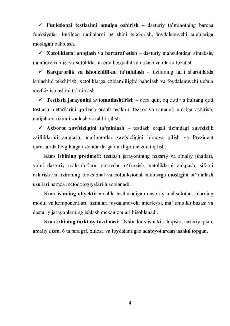 DASTURIY TA’MINOTNI TEST QILISH USULLARI 3