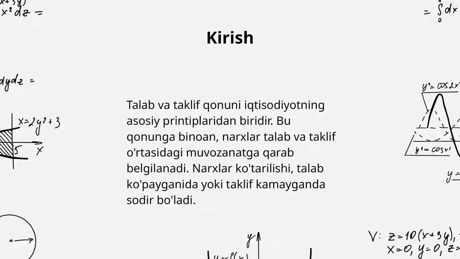 Talab va taklif qonuniga koʻra narx belgilash usullari 3