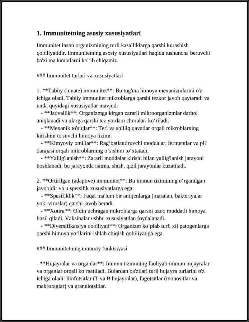 TUGMA IMMUNITET TEST 3