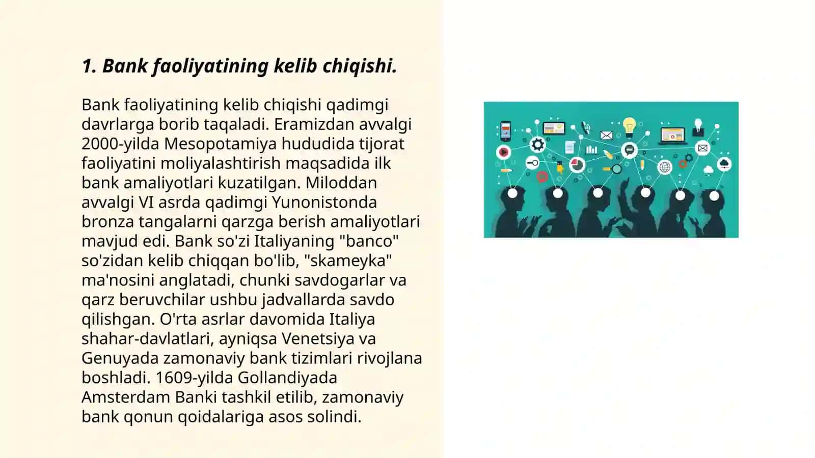 Bank faoliyatining kelib chiqishi 3