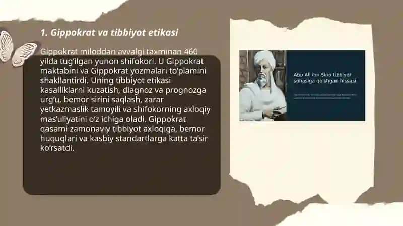 Tibbiyotga qo'shgan hissasi 3