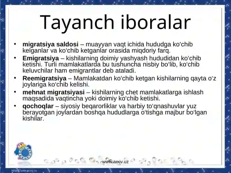 Aholining zamonaviy migratsiya harakatlari 3