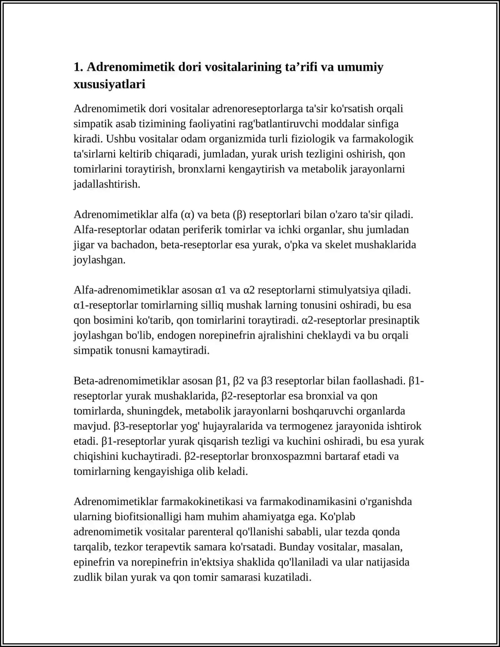 ADRENOMIMETIK DORI VOSITALARI 3