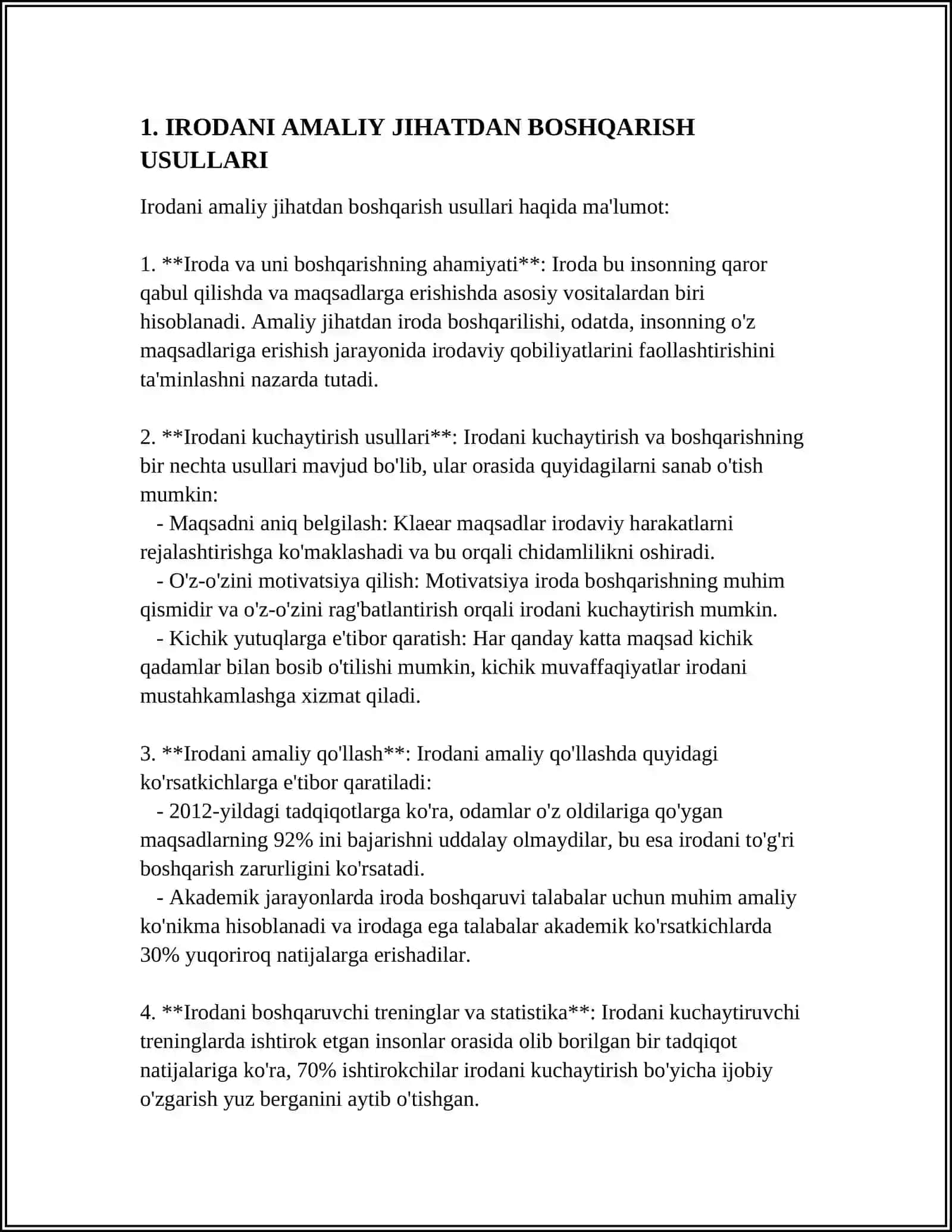 IRODANI AMALIY JIHATDAN O'RGANISH 3