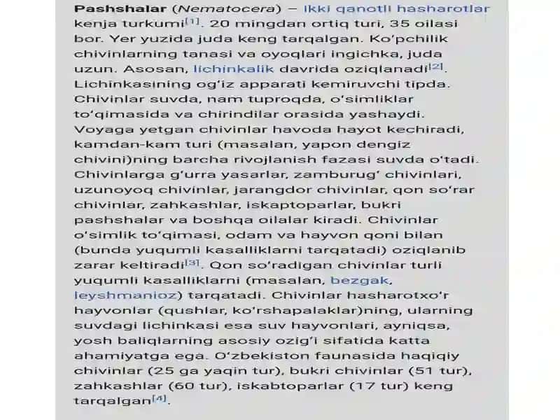 Odam hayotida oʻrni bor parazitlar pashsha va chivinlar 3