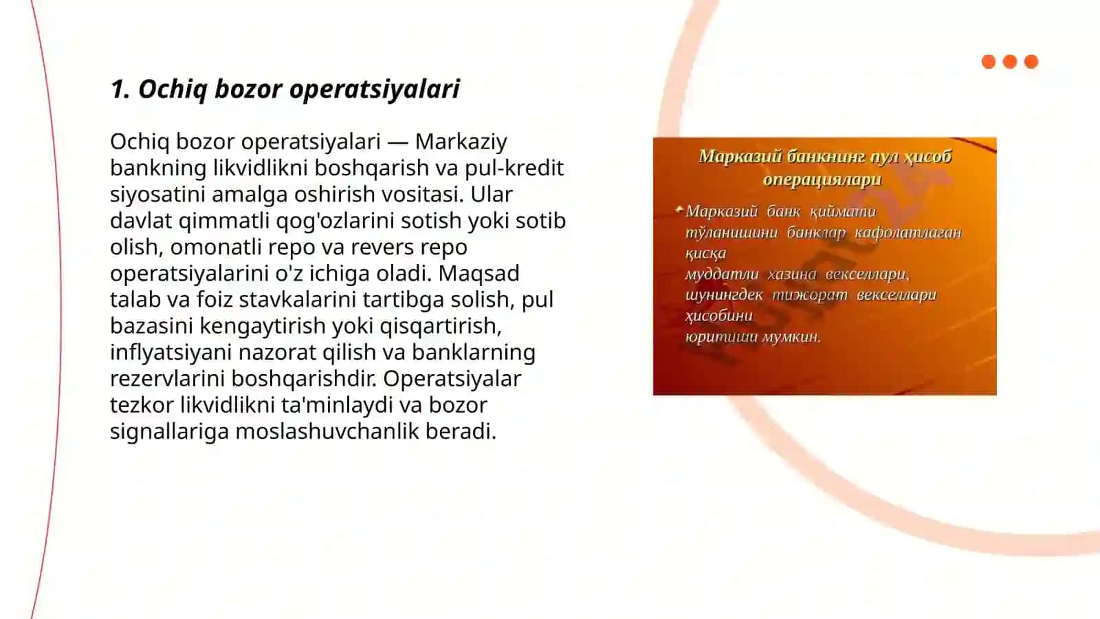 Markaziy bankning operatsiyalari 3