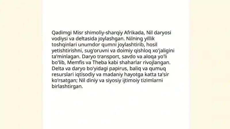 Qadimgi Misr sivilizatsiyasi 3