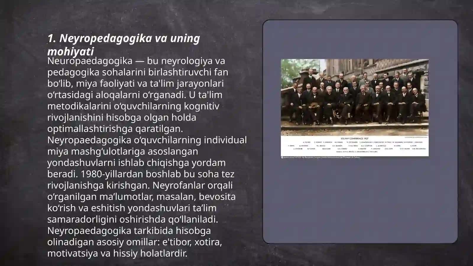 Neyropedagogika, pedagogikaning yangi mustaqil sohasi sisifatida 3