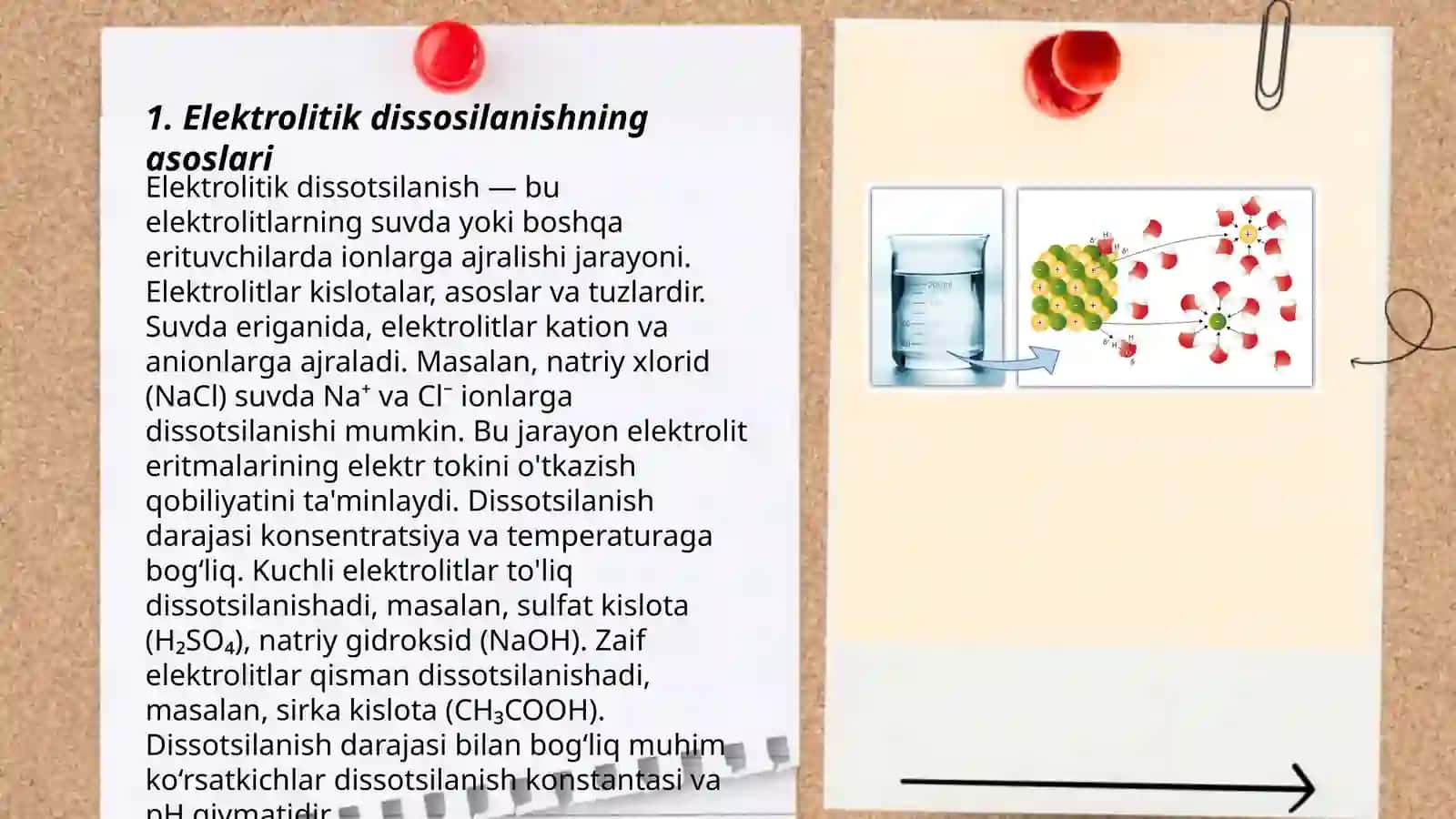 Elektrolitik dissosilanish nazariyasi 3