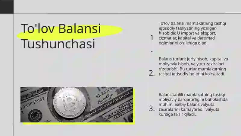 To'lov balansi va Valyuta kursi 3