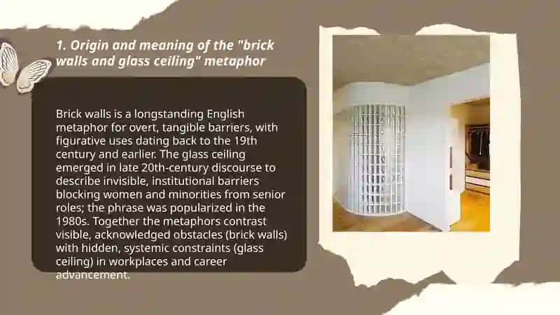 Brick walls and glass ceiling 3