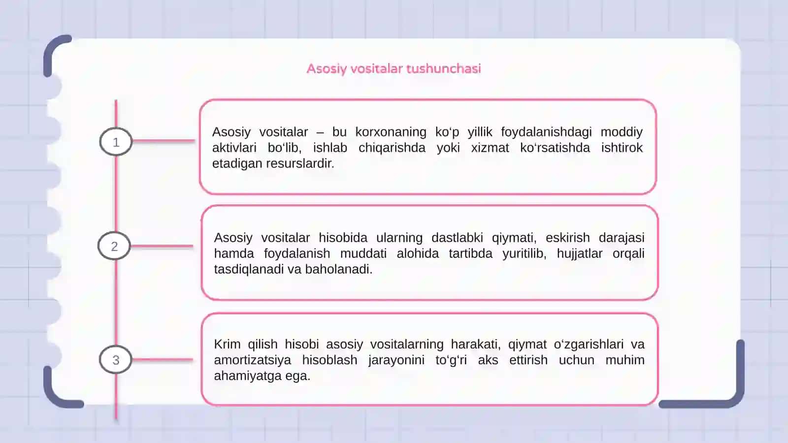 Asosiy vositalar krim qilish hisobi 3