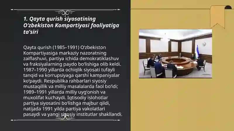 Qayta qurish siyosatining taʼsiri 3