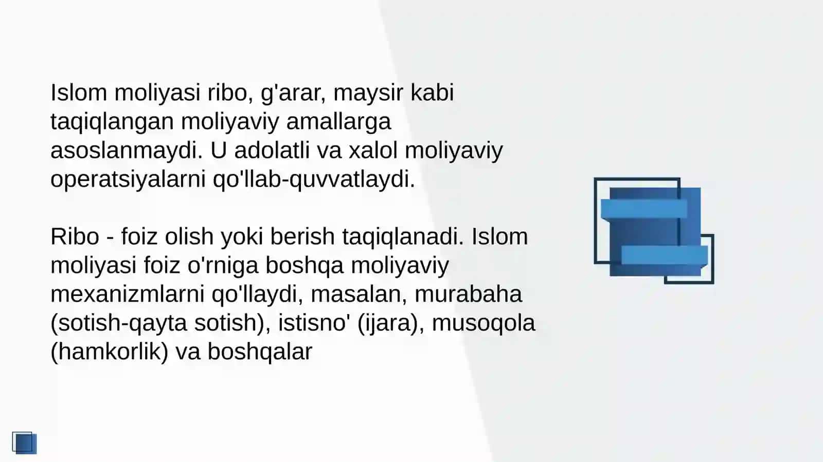 Islom moliyasida ribo, g'arar, maysir masalasi 3
