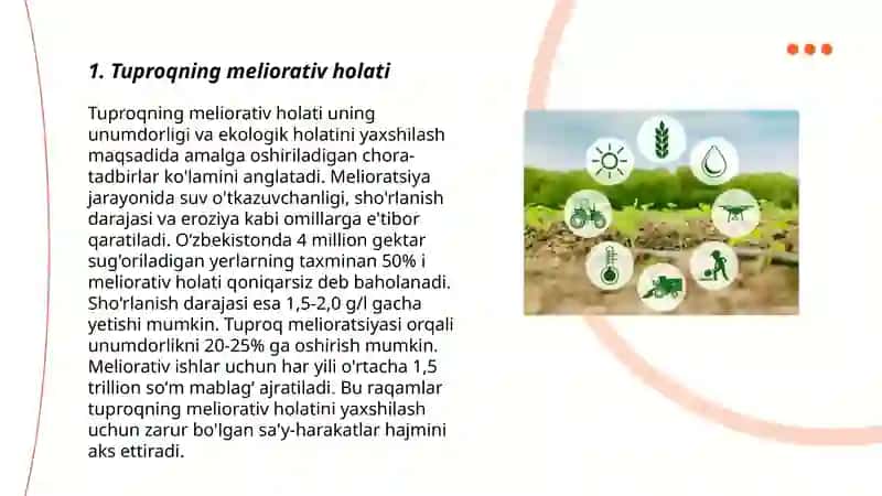 Tuproq - meliorativ manitoringi 3