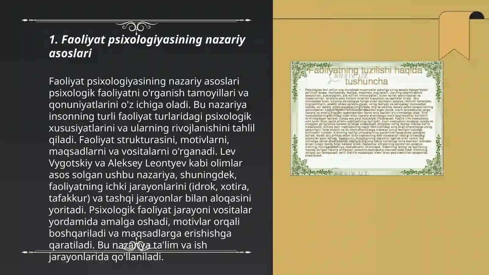 Faoliyat psixologiyasi 3