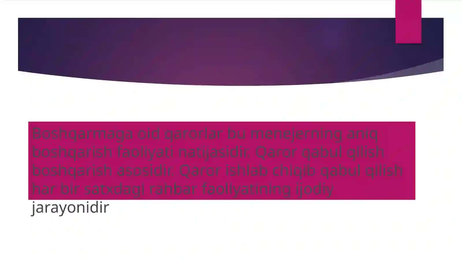 Boshqaruv qarorlari jarayoni 3