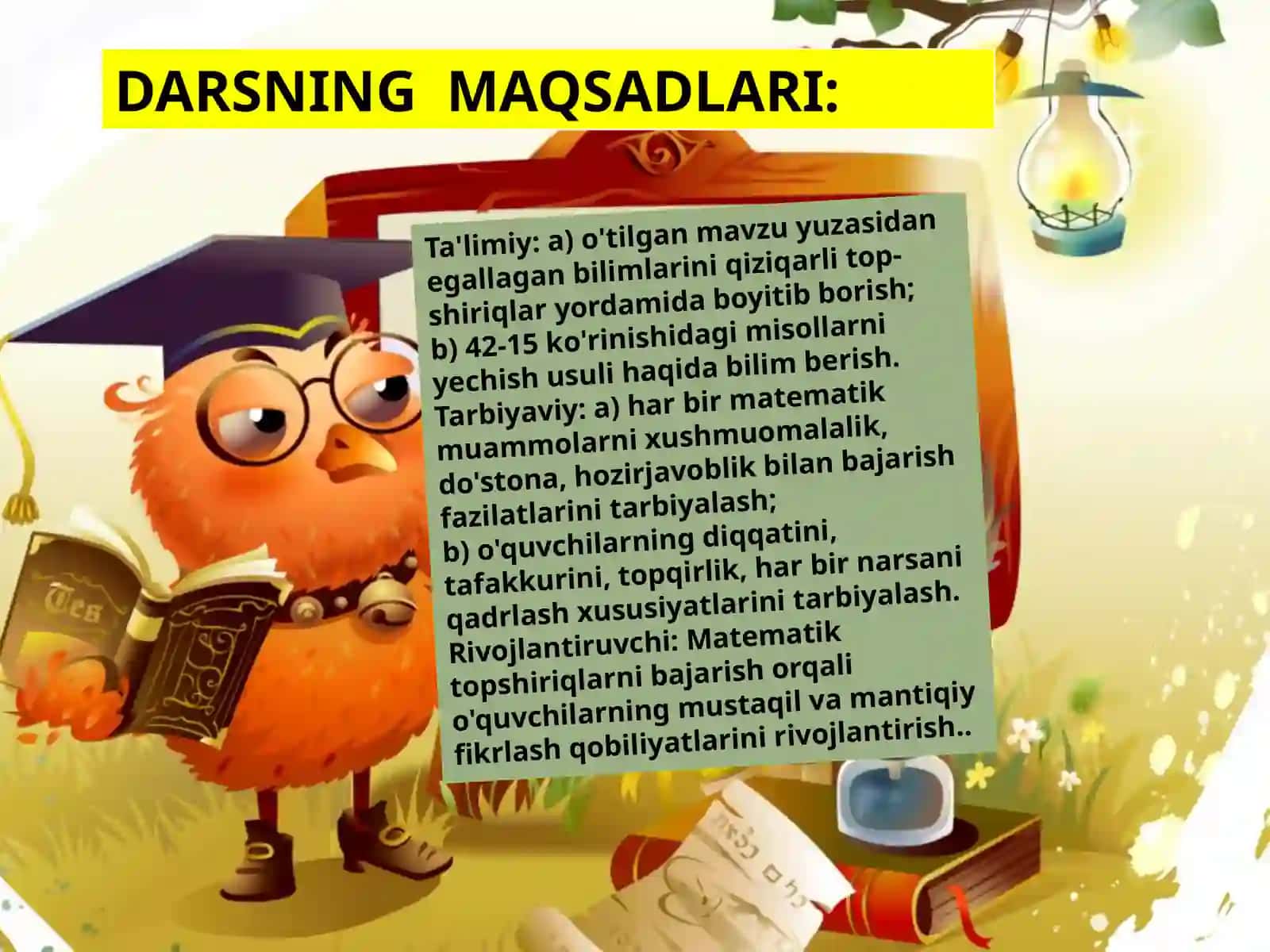ULUG` ISTAGIM , SHUNDAYDIR XOLOS. HAR BIR O`QUVCHIM, BO`LOLSA USTOZ 3