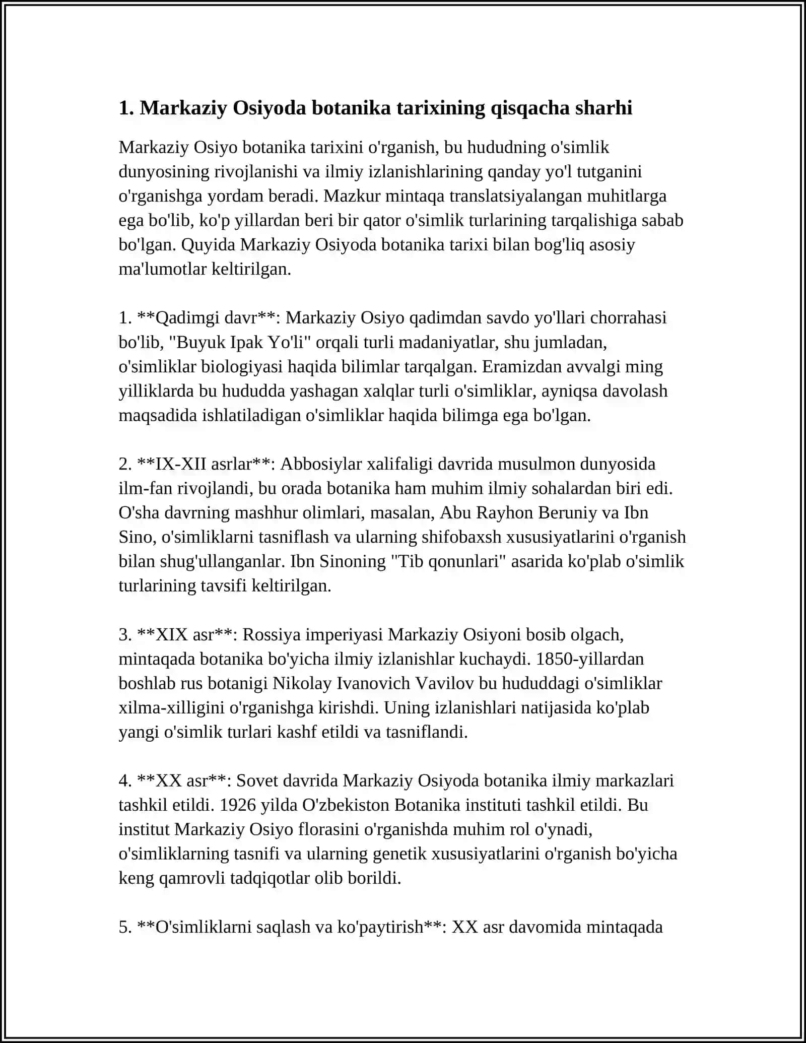MARKAZIY OSIYODA BOTANIKA FANINING RIVOJLANISHI 3
