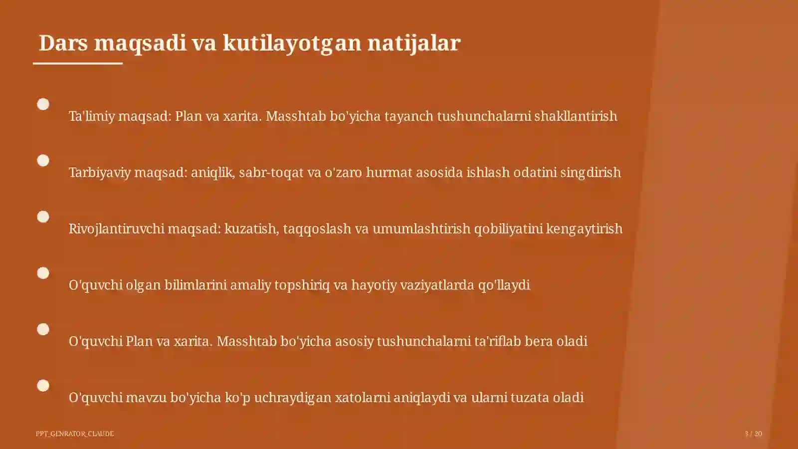 Plan va xarita. Masshtab (5-sinf) 3