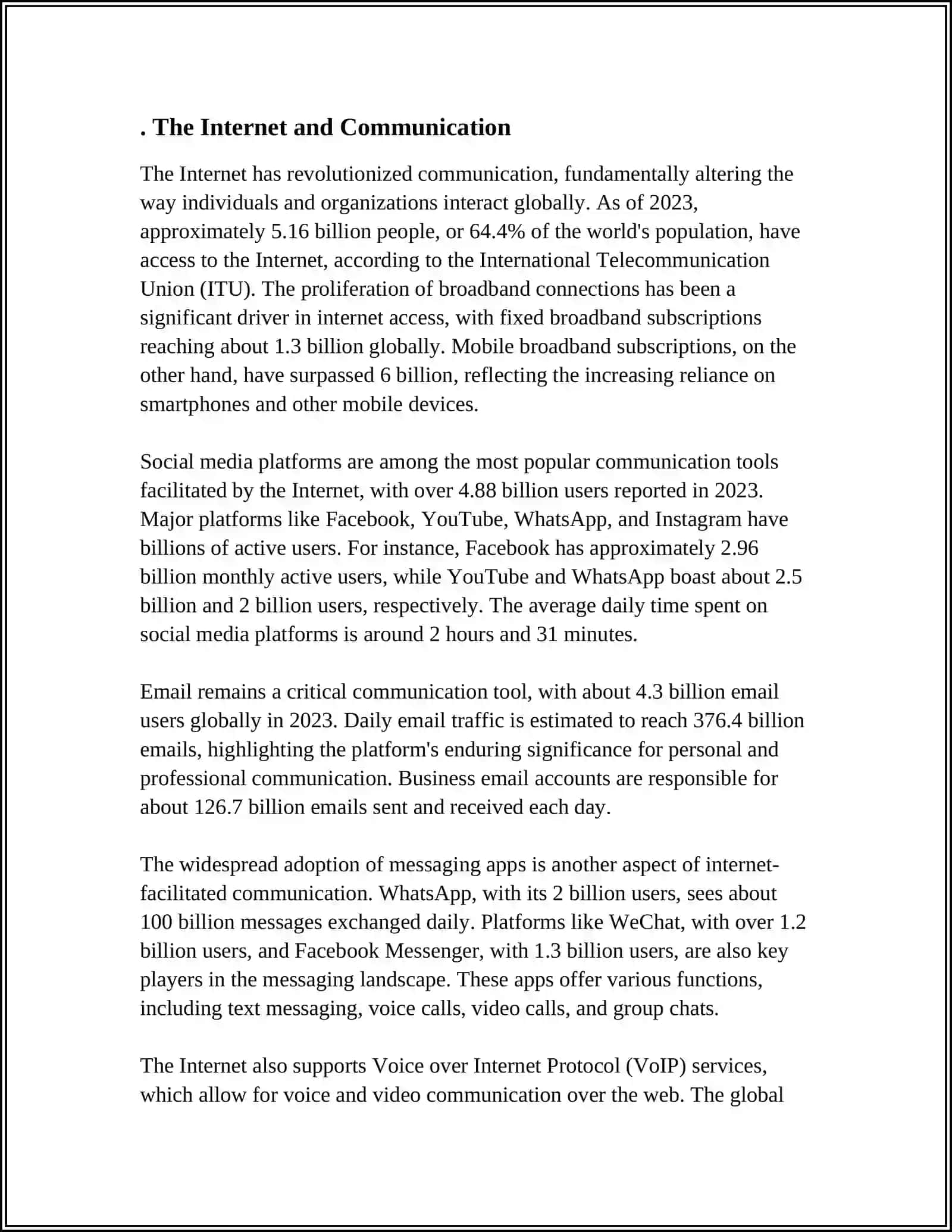 THE ROLE OF INTERNET IN OUR LIFE 3