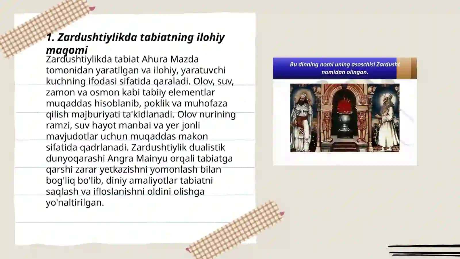 Zardushtiylikda Tabiatning Ulug'lanishi 3