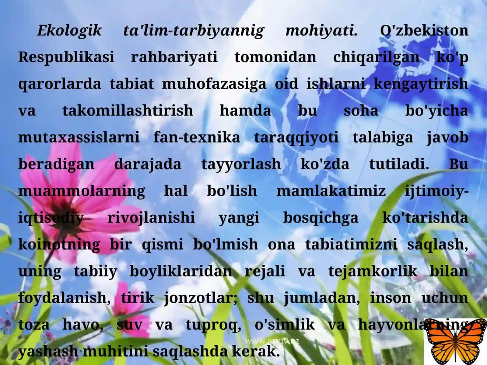Ekologik ta'lim tarbiya 3